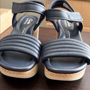 Clarks Women's Navy Sandals
